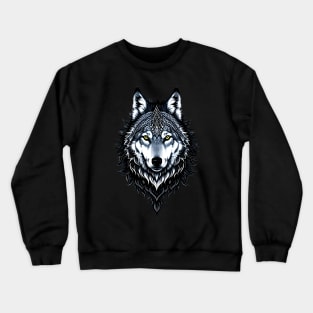 Mystical Wolf . The Spirit of the Wild. Ai generated. Crewneck Sweatshirt